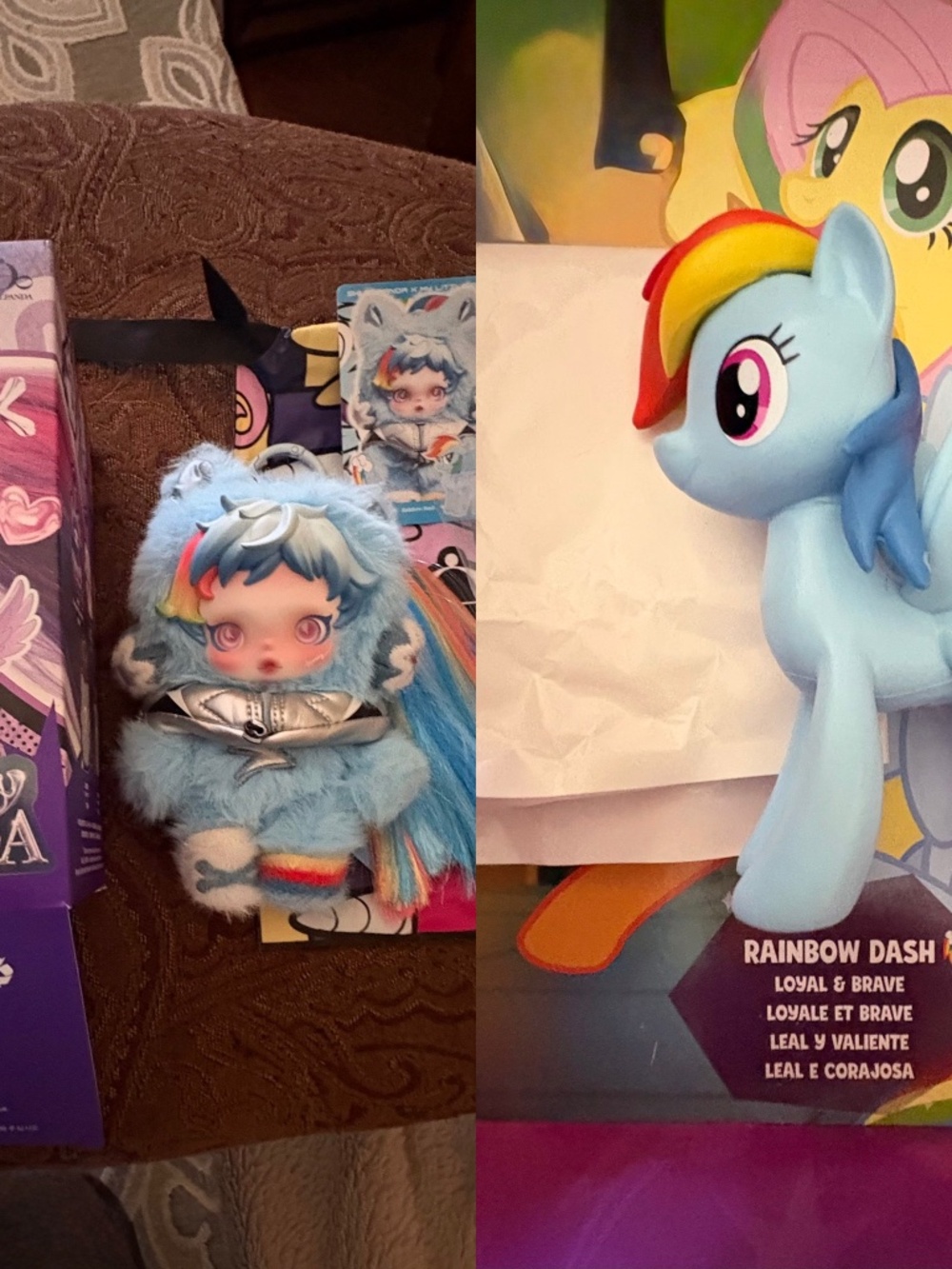 AUTHENTIC BRAND NEW SKULLPANDA My Little Pony "Rainbow Dash" *With Figurine*
